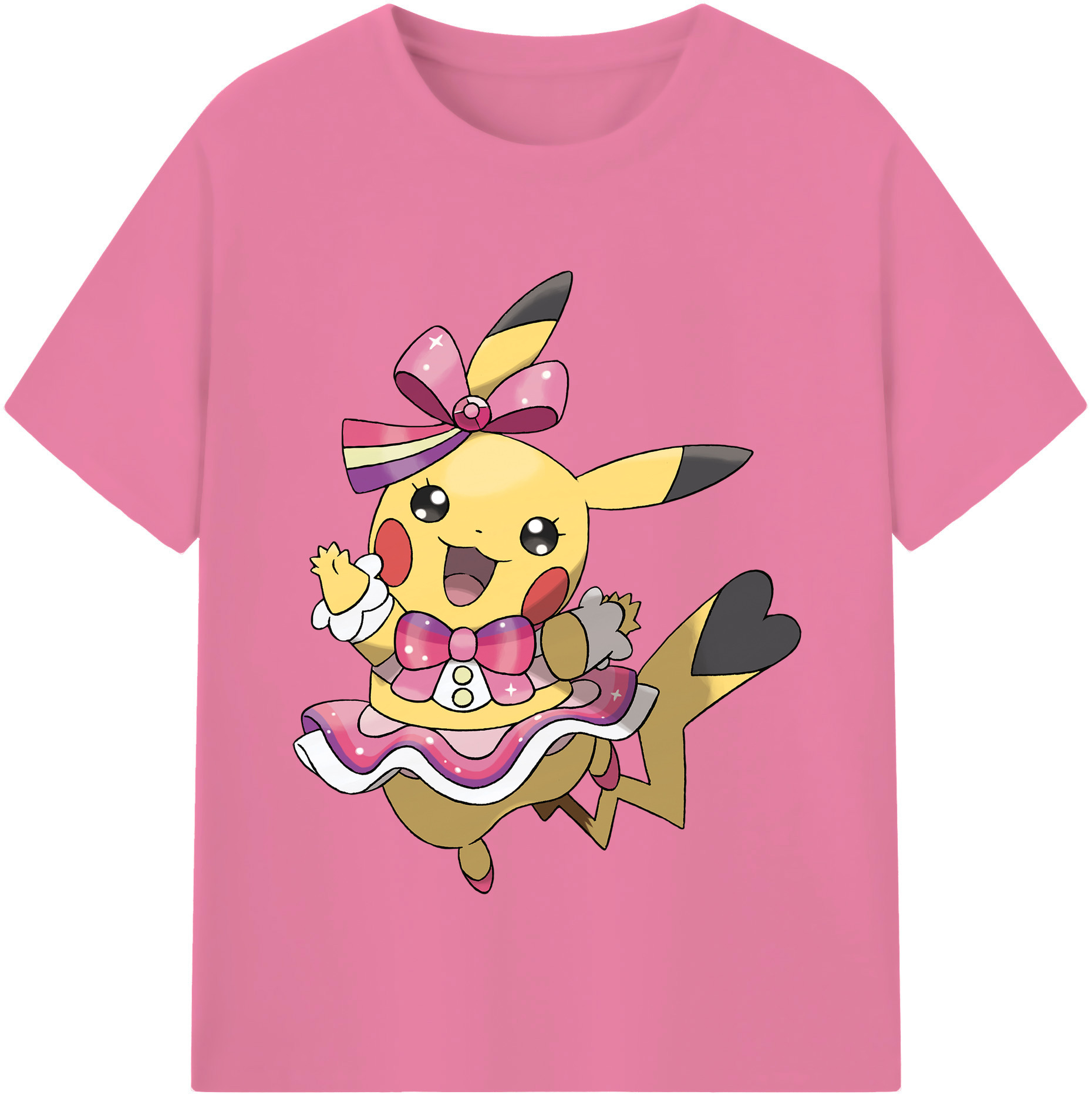 （画像用） ポケットモンスター Pokémon 綿100％半袖Tシャツ（フロントプリント）